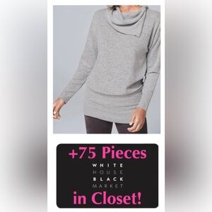 WHBM Banded Bottom Funnel Neck Tunic